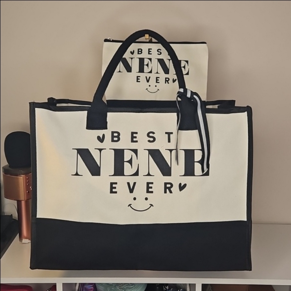 Black and White Tote Bag